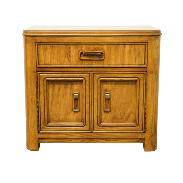 Furniture Makers Contemporary Modern Asian Inspired 28" Cabinet Nightstand 3517 For Sale - Image 13 of 13