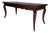 French Early 20th Century Walnut Farm Table With Cabriole Legs and Two Extension Leaves For Sale