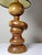 Vintage Scandinavian Style Table Lamp in Carved Turned Wood, 1960s For Sale - Image 9 of 16