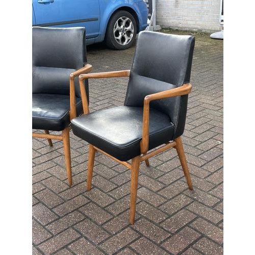 Mid-Century Library Armchairs, Set of 2 For Sale - Image 5 of 9