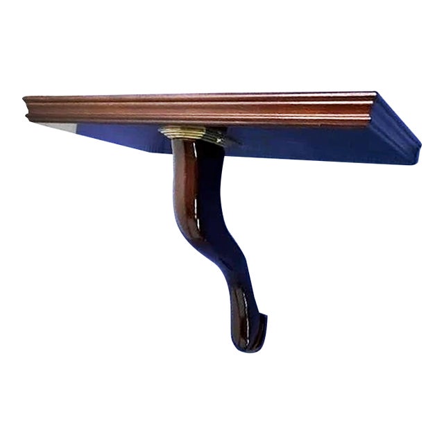 1980s Bombay Mahogany Queen Anne Shelf For Sale