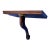 1980s Bombay Mahogany Queen Anne Shelf For Sale