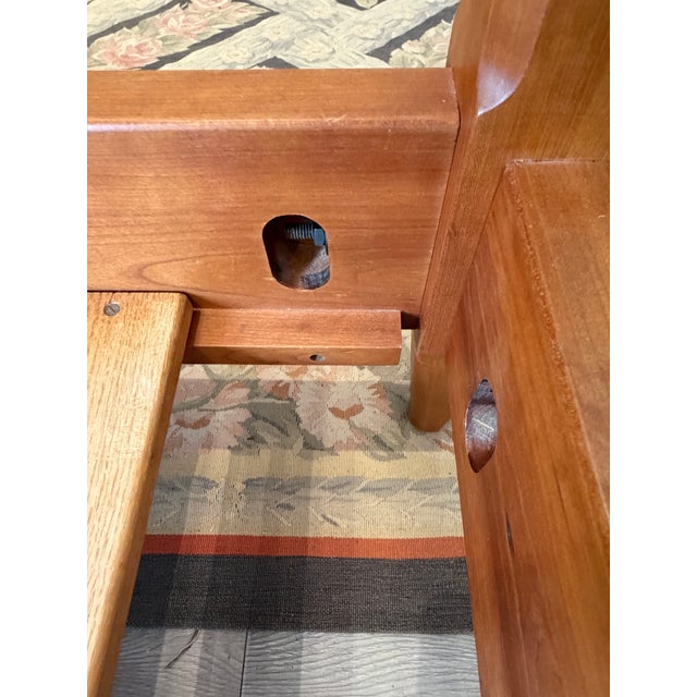 American Custom Made Shaker Cherry Pencil Post Bed Frame For Sale - Image 3 of 12