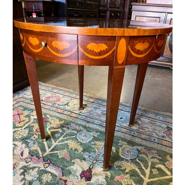 Wood Late 20th Century Small Baker Side Table For Sale - Image 7 of 12