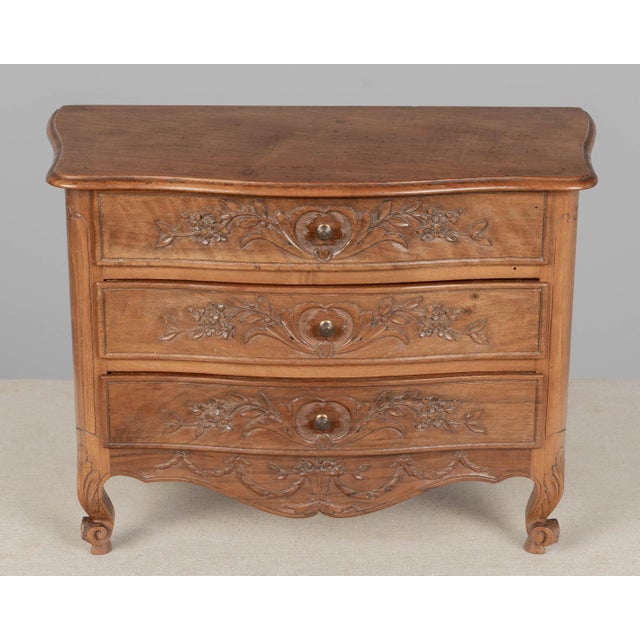 French French Louis XV Style Miniature Sample Commode For Sale - Image 3 of 9