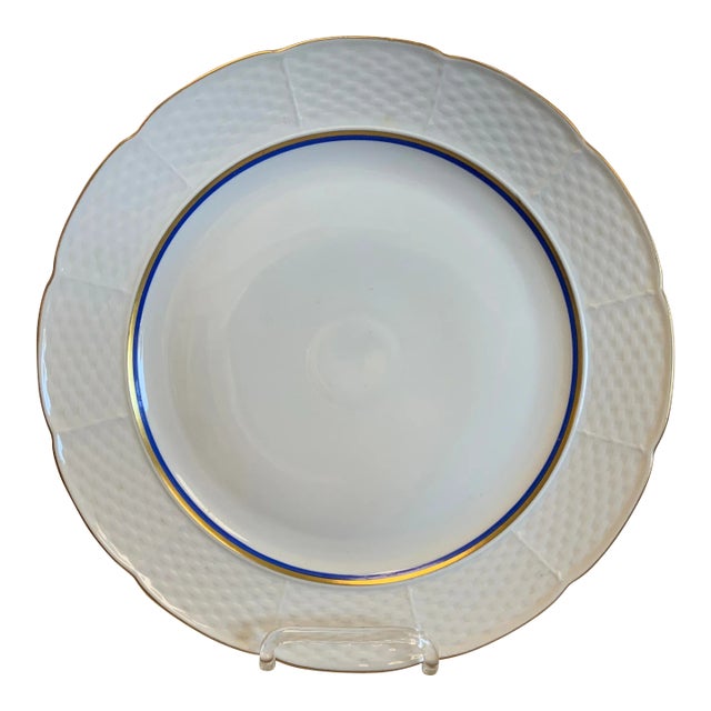 Fine Bohemian White Porcelain Cake Plate For Sale