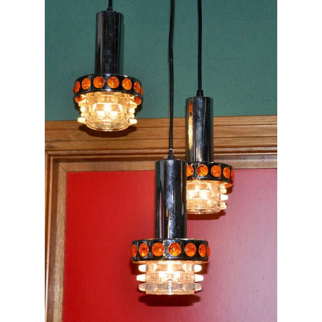 Dutch Ceiling Lamp with 3 Shades, 1970s For Sale - Image 11 of 12