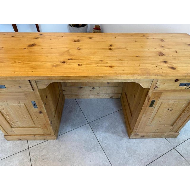 Art Nouveau Rustic Desk in Wood, 1890s For Sale - Image 9 of 14