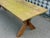 Pine Trestle Base Farmhouse Table For Sale - Image 4 of 18