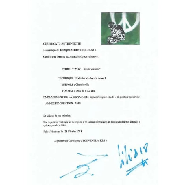 We still love Christophe Stouvenel as much as ever, his distinctive style, his street influence\. Stencil with spray can...