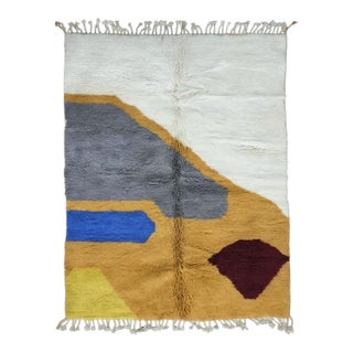 Contemporary Moroccan Wool Rug - 8.3 X 6.4 Ft For Sale
