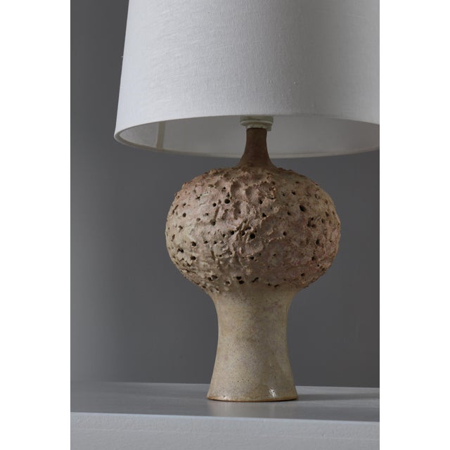 Glazed Stoneware Table Lamp by Bodil Marie Nielsen, Denmark, 1960s For Sale - Image 4 of 14