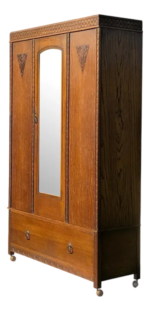 Arts & Crafts Wardrobe by Harris Lebus, England, 1910s