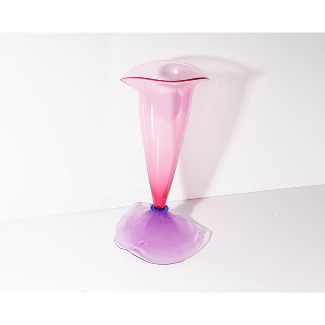 Contemporary Stephan Cox 2004 Postmodern Art Glass Vase For Sale - Image 3 of 7