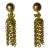 1940s Gold Tassel Clip-On Earrings - 2 Pieces For Sale