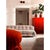 Red Soriana Orange Fabric Three-Seater Sofa by Tobia Scarpa for Cassina For Sale - Image 8 of 12