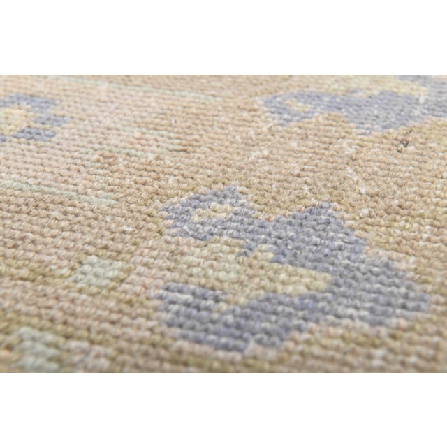 Beige 1970s Vintage Handmade Wool Cotton Turkish Beige Runner Rug For Sale - Image 8 of 11