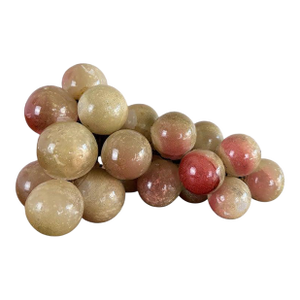 Large Vintage Italian Alabaster Grape Cluster Sculpture