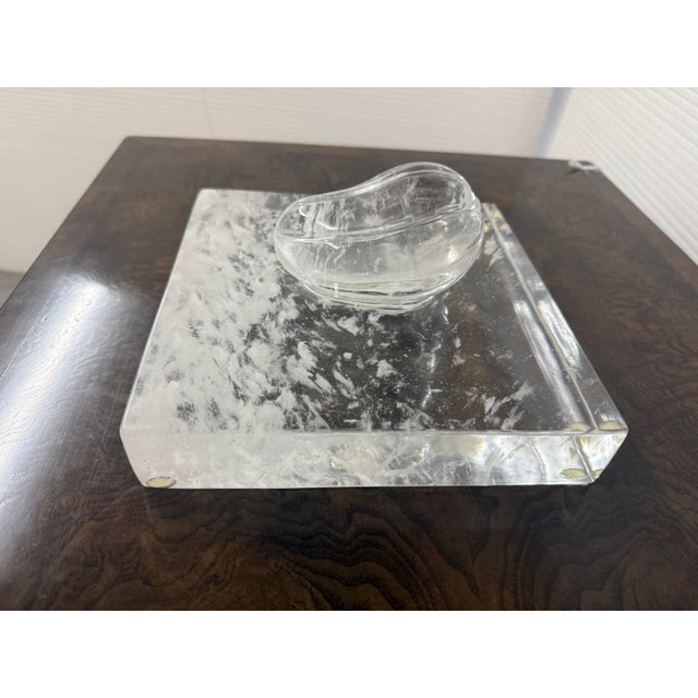Glass Robert Kuo Rock Crystal Sculpture For Sale - Image 7 of 12