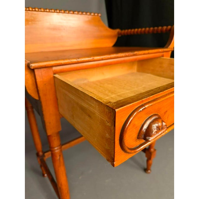 American Victorian Poplar Wash Stand With Drawer & Towel Bars, Circa 1880 For Sale - Image 9 of 15