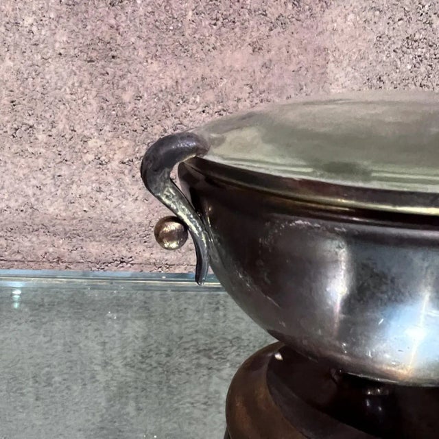 Sculptural Brass Urn Table Lamp Style of Fontana Arte, Mid-Century Italy For Sale In San Diego - Image 6 of 10