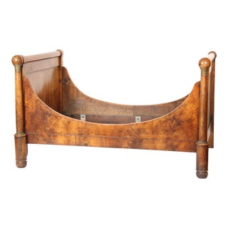 French Empire Bronze Mounted Mahogany Bed Frame For Sale