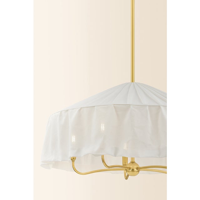 Mitzi Shivonne 34 in. 5 Light Pendant in Aged Brass Finish For Sale In New York - Image 6 of 8