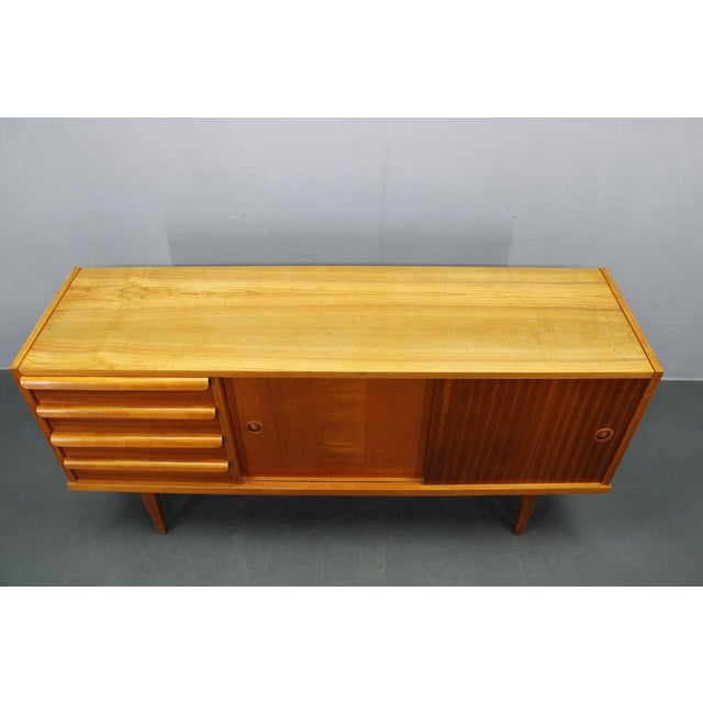 Mid-Century Teak and Maple Sideboard, Czechoslovakia, 1960s For Sale - Image 10 of 16