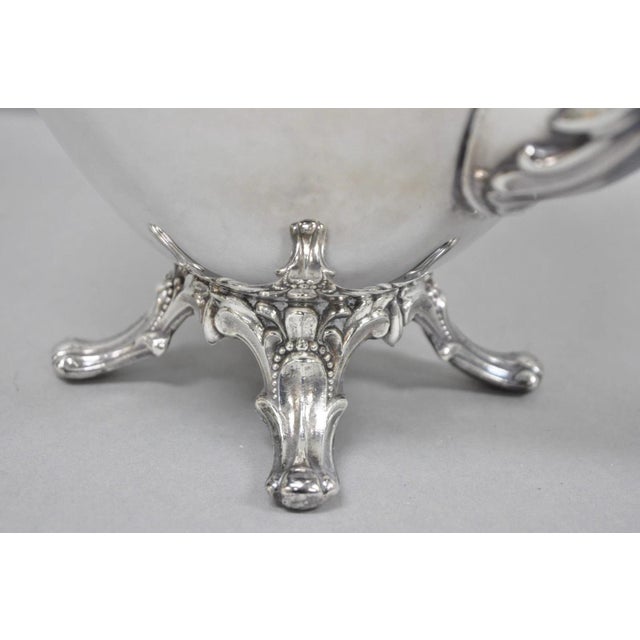 Vintage Rogers & Bro "Exquisite" 4602 Victorian Silver Plated Coffee Pot Teapot For Sale In Philadelphia - Image 6 of 14