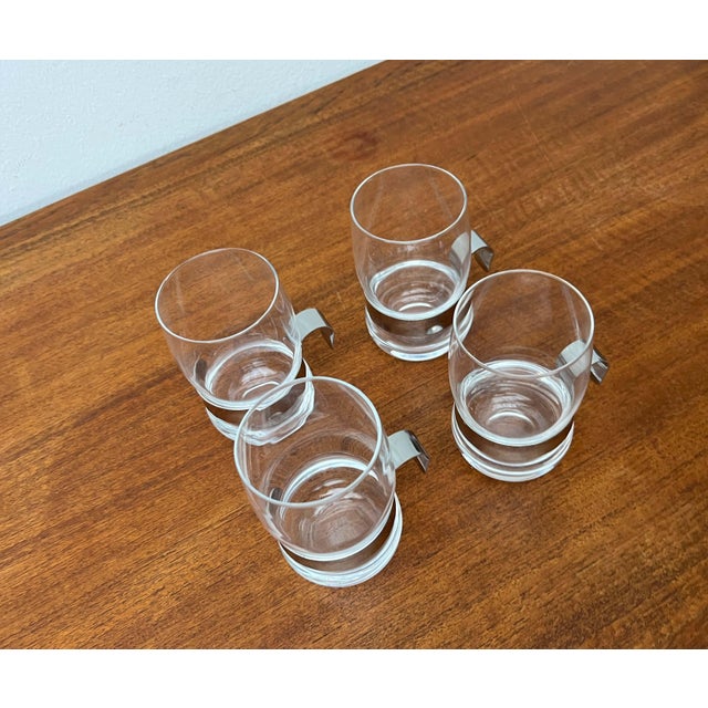 Vintage Paula Series Tea or Irish Coffee Glasses by Jorma Vennola for Iittala, 1970s, Set of 4 For Sale - Image 3 of 15