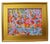 2020s Impressionist Red Poppies Floral Landscape Painting Including the Antiqued Gold Wood Frame For Sale - Image 5 of 5