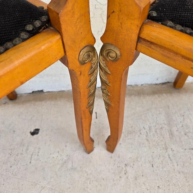Antique Circa 1900 Victorian Corner Tub Barrel Chairs Set of 2 For Sale - Image 10 of 18