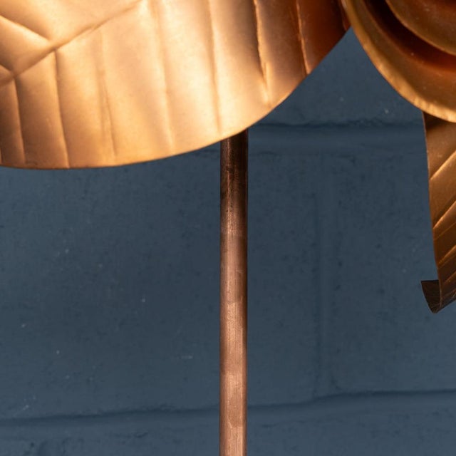 Vintage 20th Century Italian Brass Floral Floor Lamp, 1970s For Sale - Image 15 of 18