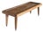 Coffee Table with Tapered Legs in Antique Teak, 1980s For Sale