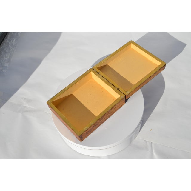 Traditional Gold Florentine Italian Wooden Box of Men Serenading Lady For Sale - Image 3 of 10