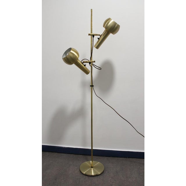 Vintage Brass Floor Lamp by Hans Schmidt, 1970s For Sale - Image 5 of 13
