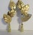 2020s Vintage Italian Gold Leaf Tole Finials, Mid Century Emerald Green, a Pair by C. Damien Fox For Sale - Image 5 of 5