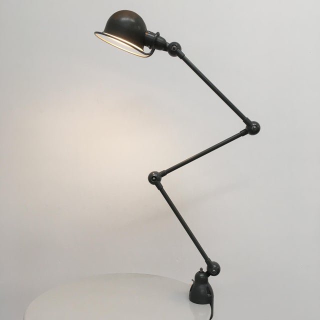 Metal Vintage Industrial Desk Lamp by Jean-Louis Domecq for Jieldé, 1950s For Sale - Image 7 of 7