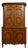 Louis XV Style Curved Cabinet in Walnut, 1930s For Sale