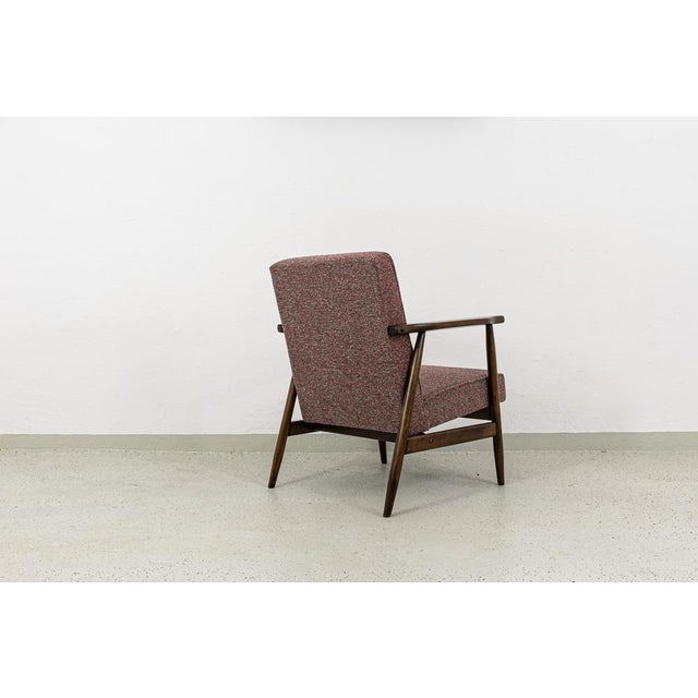Gray Vintage Beech Armchair, Poland, 1960s For Sale - Image 8 of 14