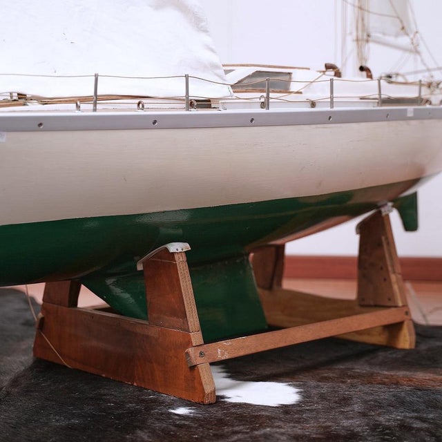 Large Sailboat Model, 1980s For Sale - Image 9 of 14
