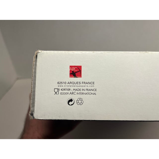 1990s Cristal d'Arques Coupe a Talon France Genuine Lead Crystal Platter 13.25" For Sale - Image 9 of 9