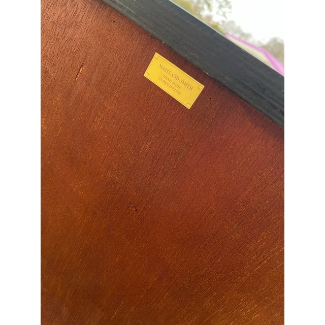 Late 20th Century Maitland-Smith Burlwood & Black Marble Neoclassical Commode For Sale - Image 6 of 12