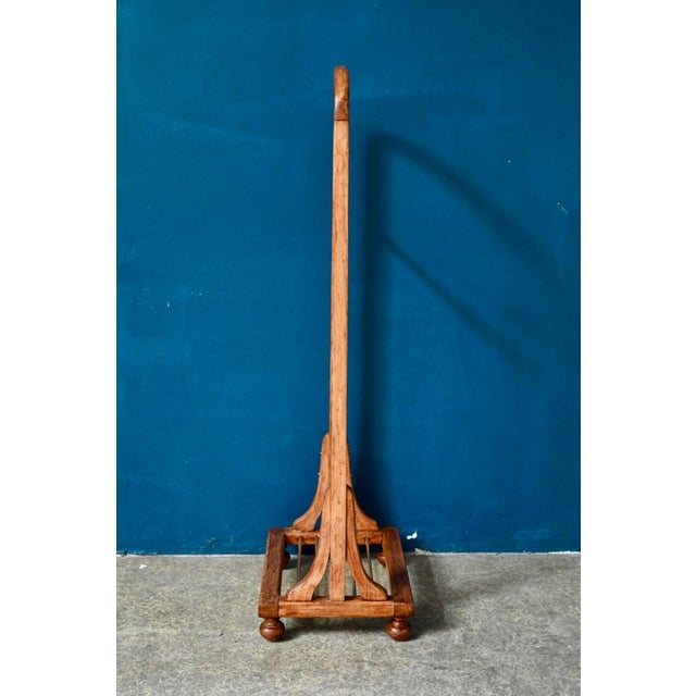 Vintage Wood and Gilt Brass Valet Stand with Turned Legs, 1930s For Sale - Image 13 of 14