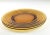 Glass 1940s Art Deco Amber Cut Glass Salad or Dessert Plates - a Pair For Sale - Image 7 of 7