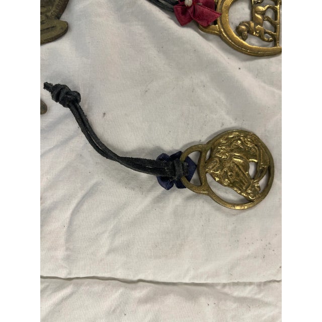 Metal Mid 20th Century Horse Brass Christmas Ornaments - Set of 12 For Sale - Image 7 of 12