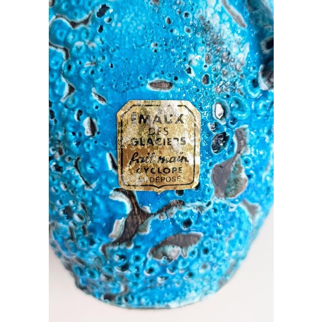 Mid-Century Modern Blue Ceramics by Charles Cart, 1960s, Set of 2 For Sale - Image 18 of 18