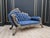 1970s Mid-Century Tufted Cobalt Blue Velvet Chaise Lounge For Sale - Image 10 of 10