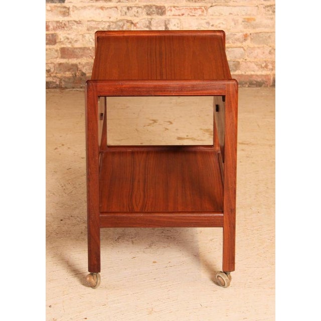 Mid-Century Modern Drop Leaf Teak Trolley, 1960s For Sale - Image 12 of 14