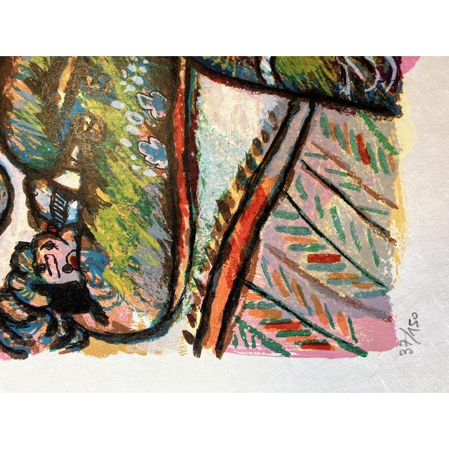 Modern Theo Tobiasse, Jacob's Sleep, Lithograph on Japanese Paper For Sale - Image 3 of 6